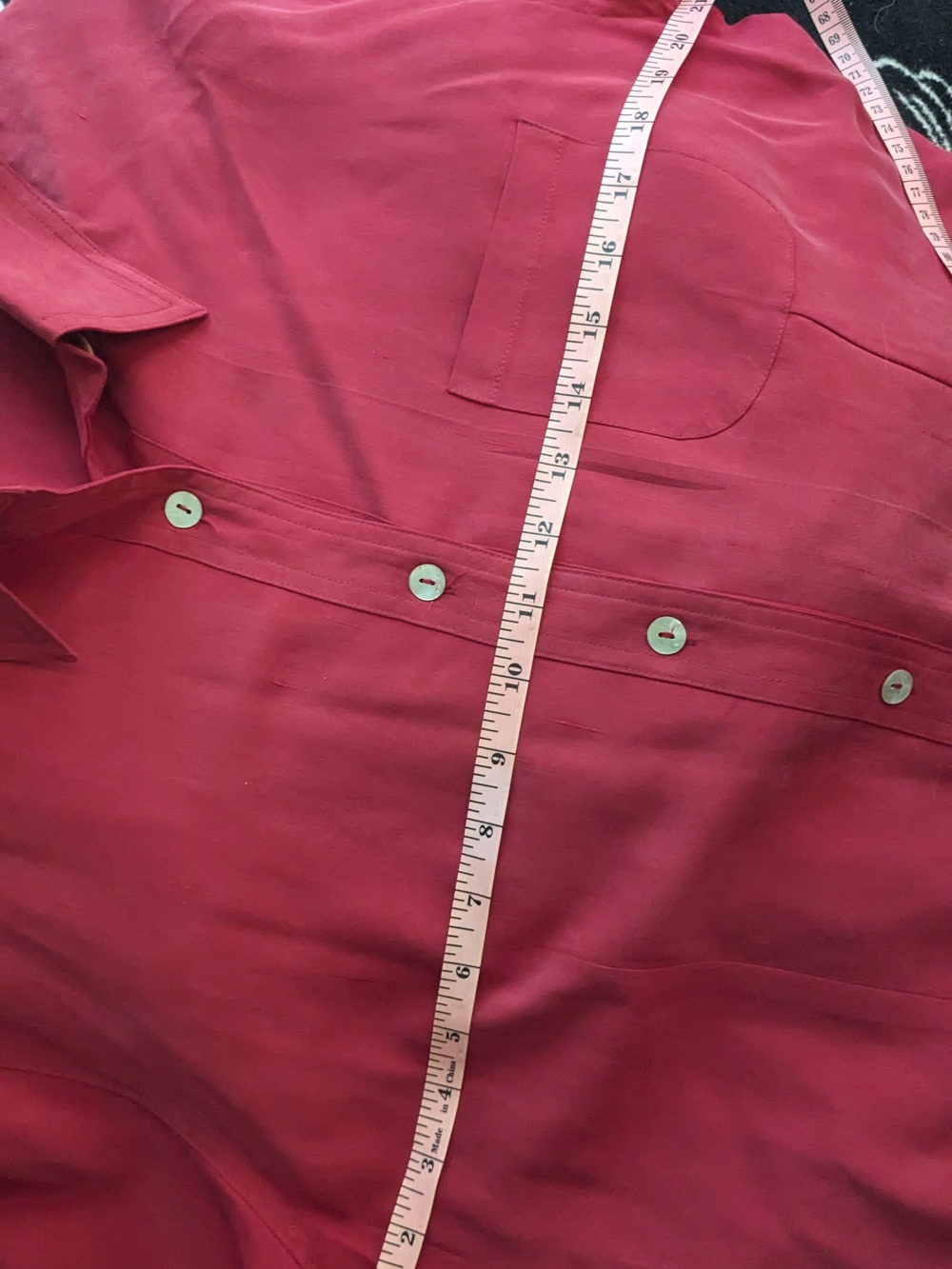 100% Silk Vintage Button-Down Shirt Quiet Luxury Rich Girl Starter Pack - Picture 9 of 10
